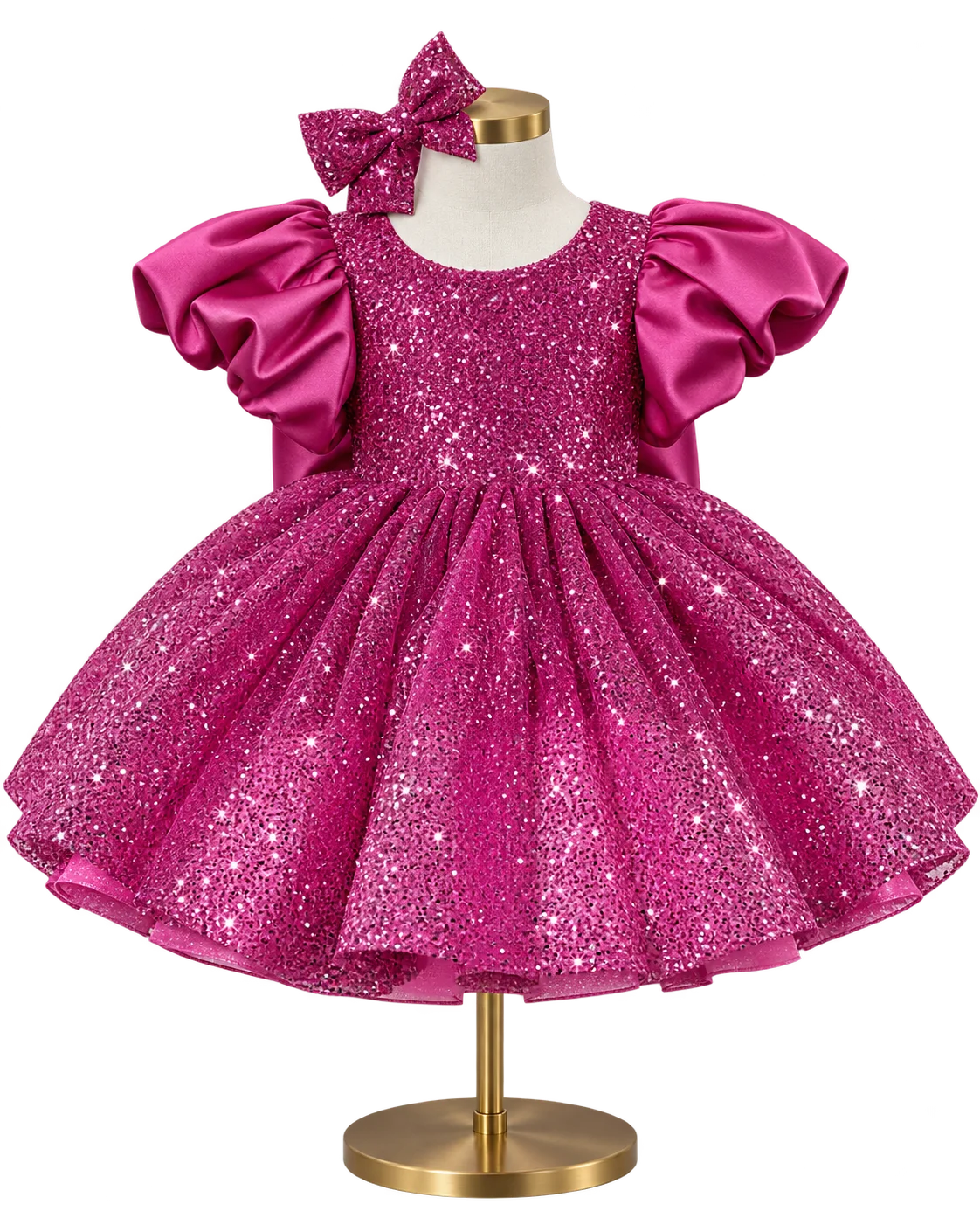 Vestido Brilho de Princesa Pink